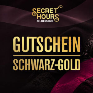 SH-Dessous Gutschein Schwarz-Gold